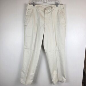 Vtg FARAH Men's Size 36 x 29 Khaki Pants 100% Cotton‎ Beige. A21